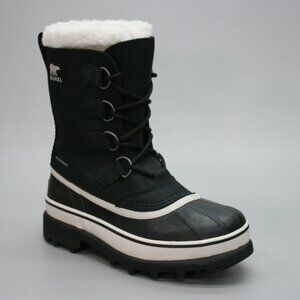 Sorel Ladies 6.5 Caribou Black Insulated Waterproof Winter Snow Boots NL1005-011
